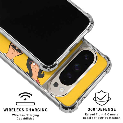 Bobs Burgers Stare Google Pixel 9/9 Pro Clear Case